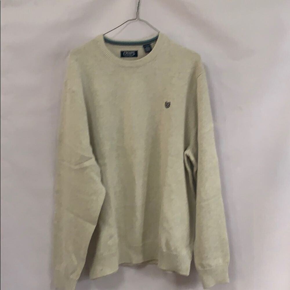 NWT CHAPS BEIGE SWEATER‎ LOGO CREWNECK SIZE VARIOUS